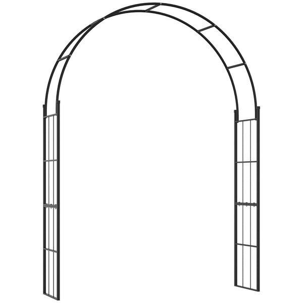 online Arco da Giardino 153x40x210 cm In Metallo Nero